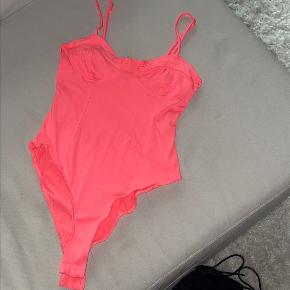 Super soft neon bodysuit with cup detailing